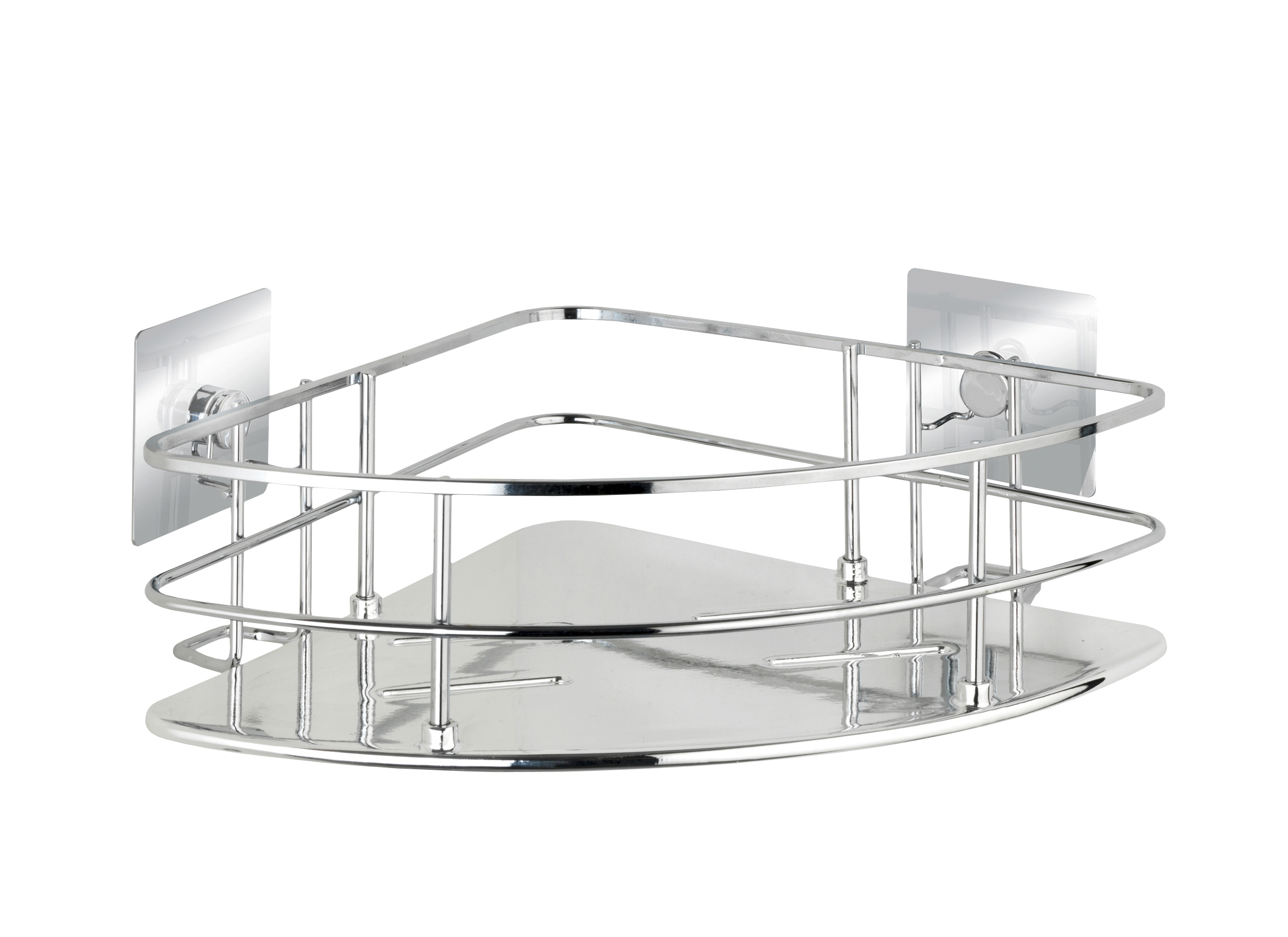 CORNER SHELF WENKO QUADRO 23X10X23CM SS TURBO-LOC