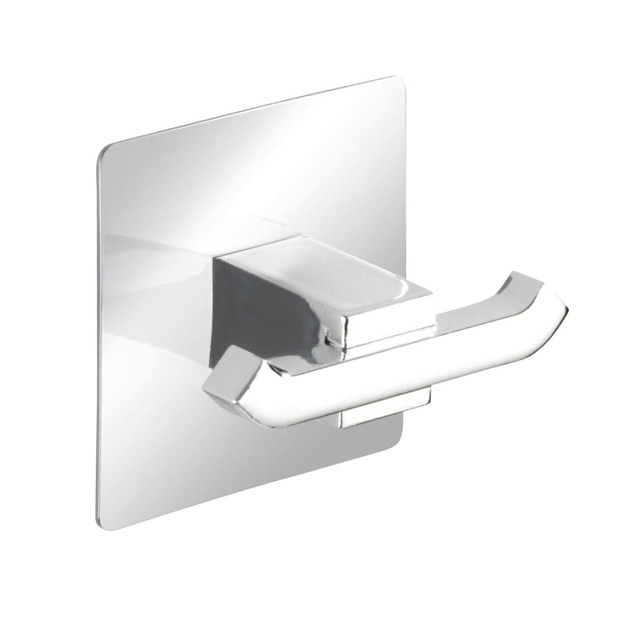 DOUBLE HOOK WENKO UNO QUADRO 6,5X6,5X3,5CM SS TURBO-LOC