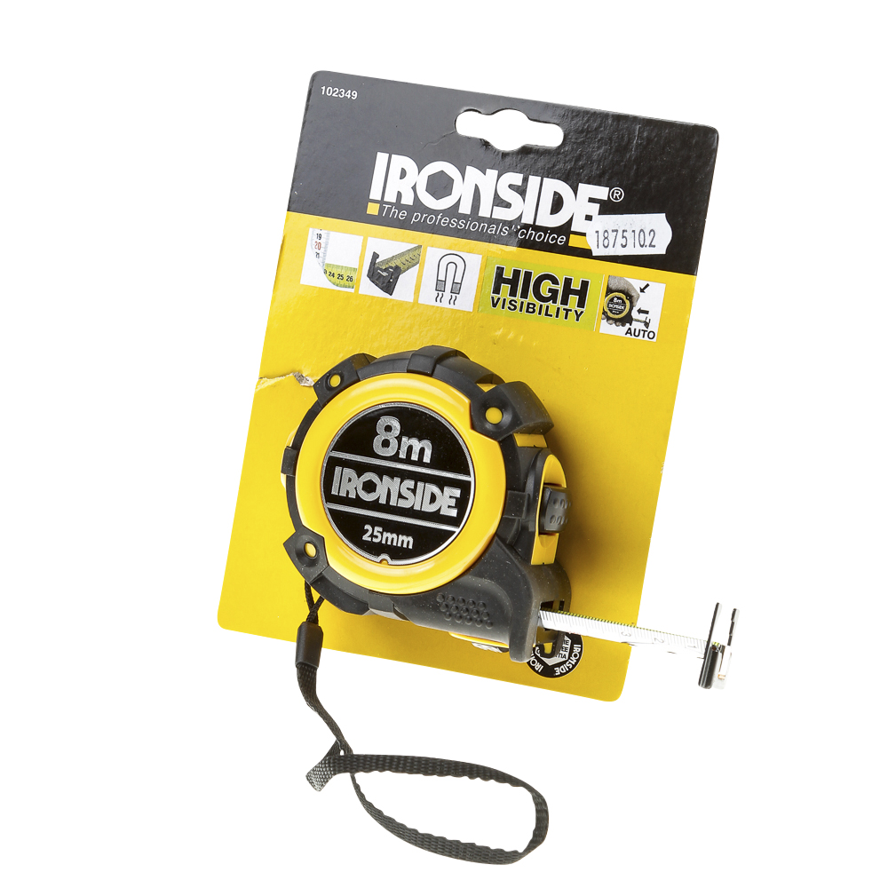 MEASURING TAPE IRONSIDE 8M SELFLOCK