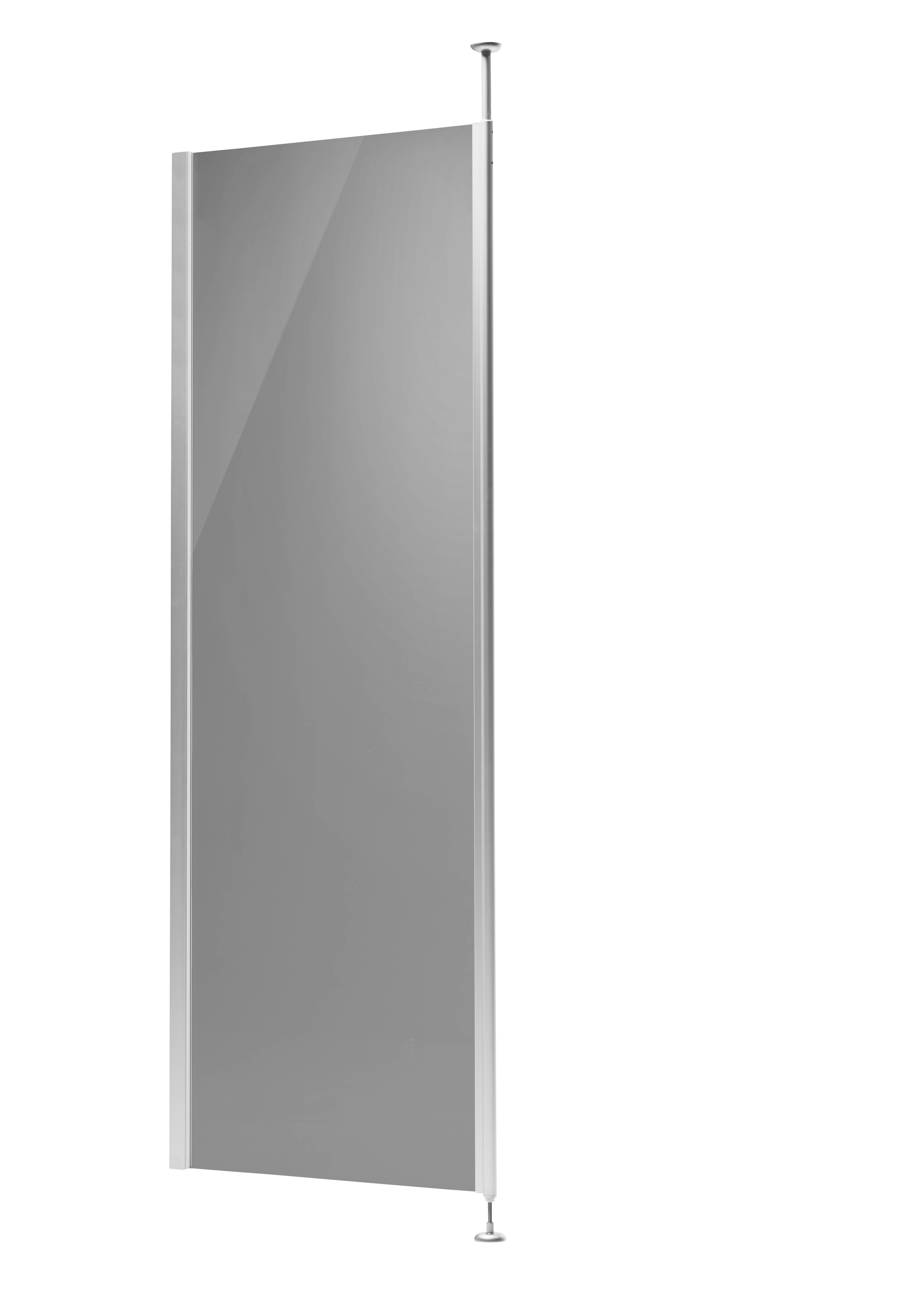 FIXED SHOWER ENCLOSURE POLE 70X190CM GREY GLASS