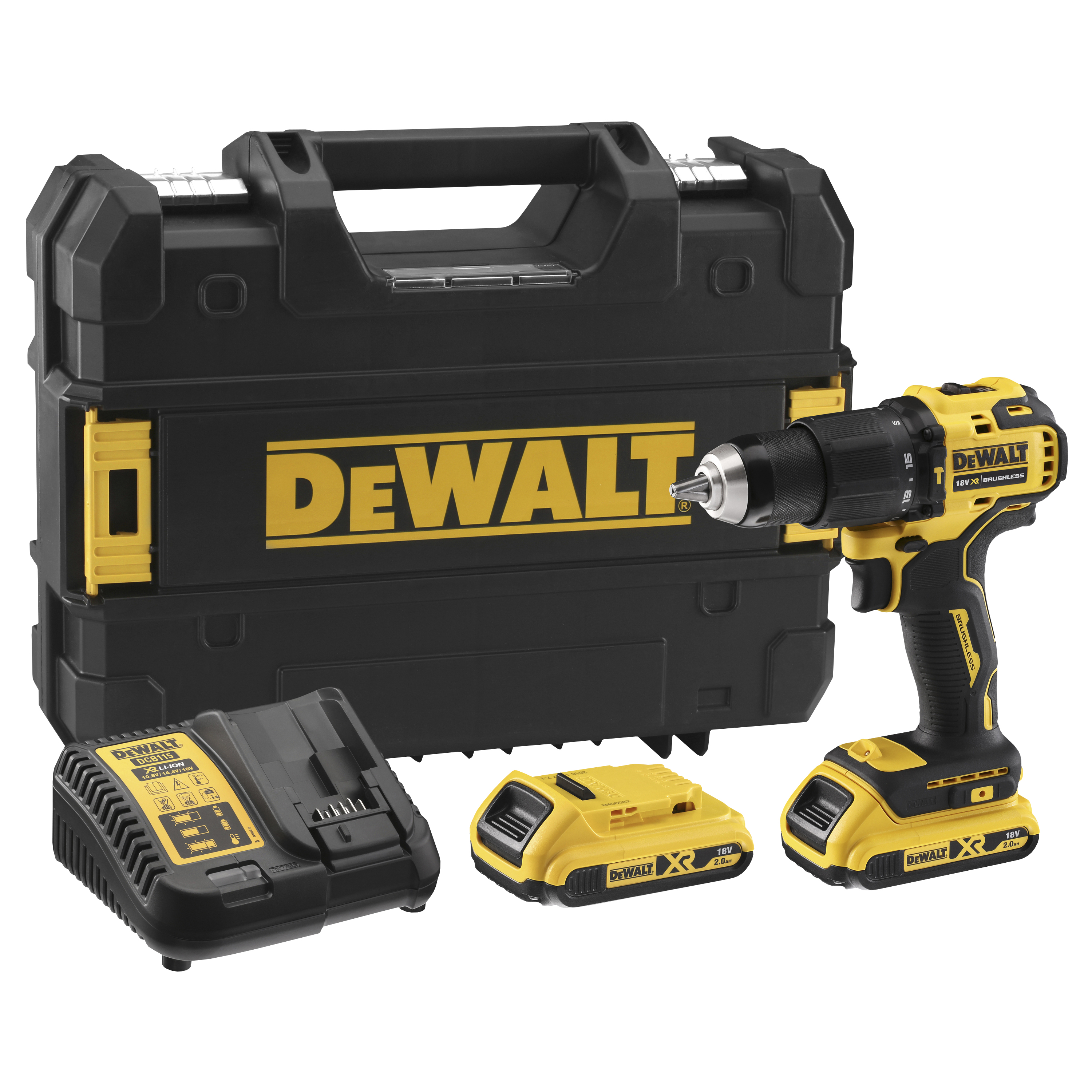 dewalt Slagborrmaskin dewalt dcd709d2t 2x2ah tstak