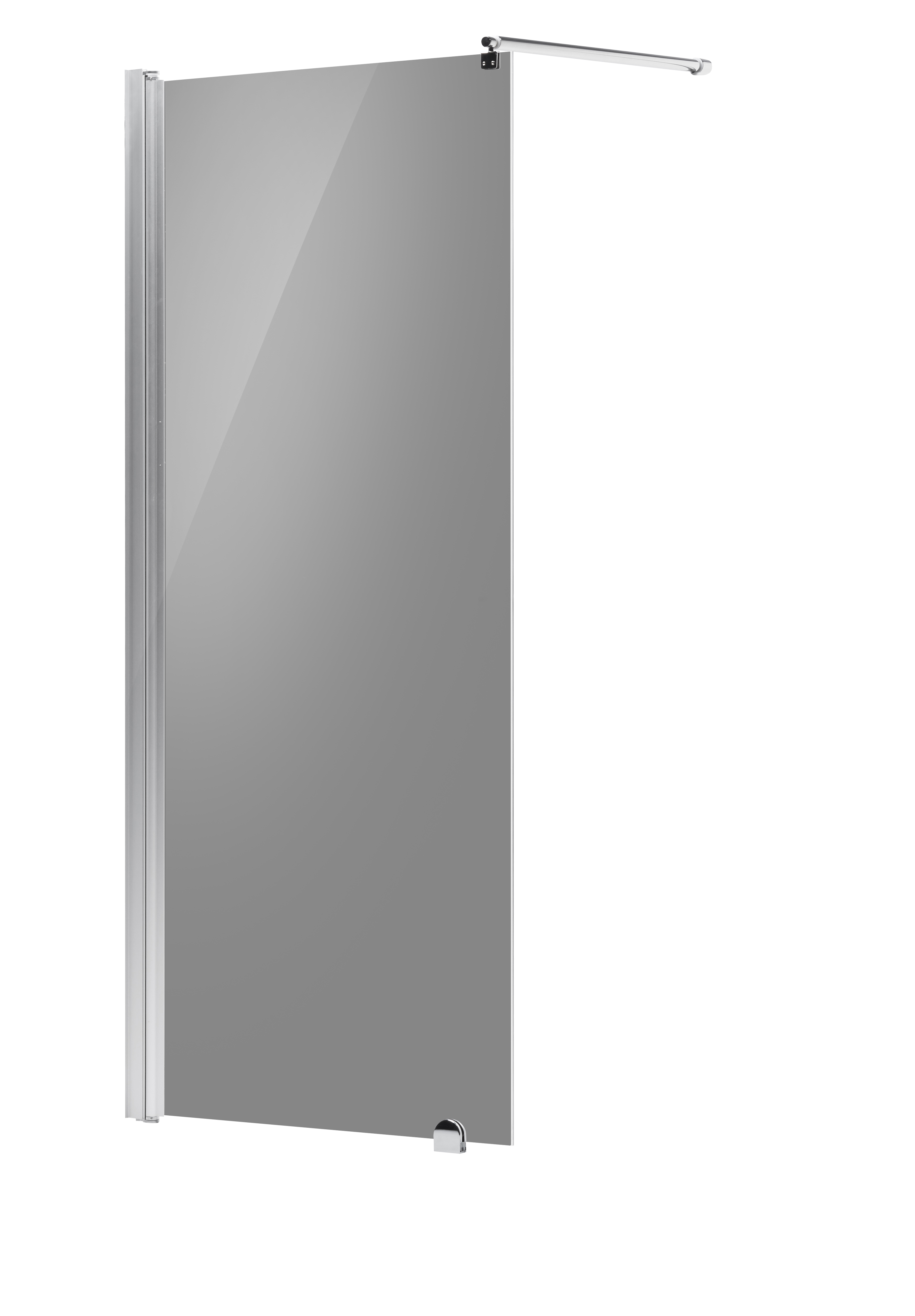 tammiholma Vändbar duschvägg tad 80x190cm grå glas