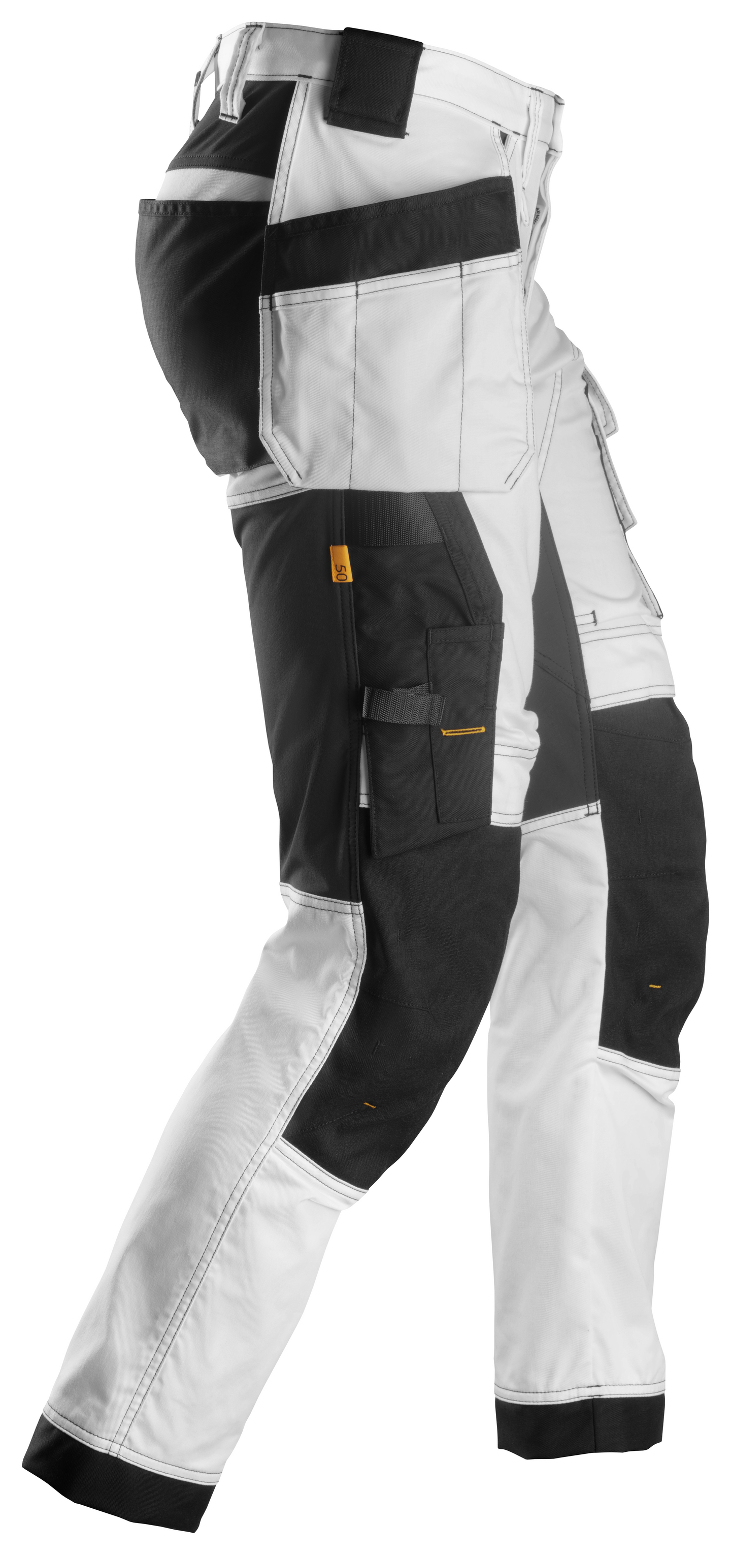 snickers workwear Trousers snickers 6241-0904 white-black size 256
