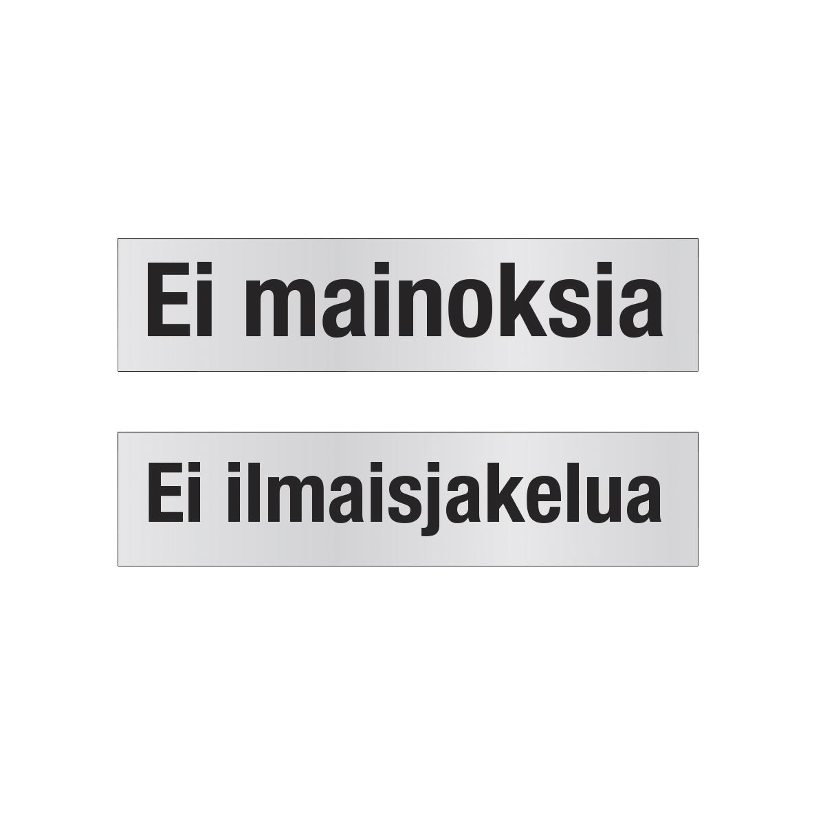 TARRA EI MAINOKSIA/EI ILM.JAK 85X20MM METALLIHOHTOTARRA