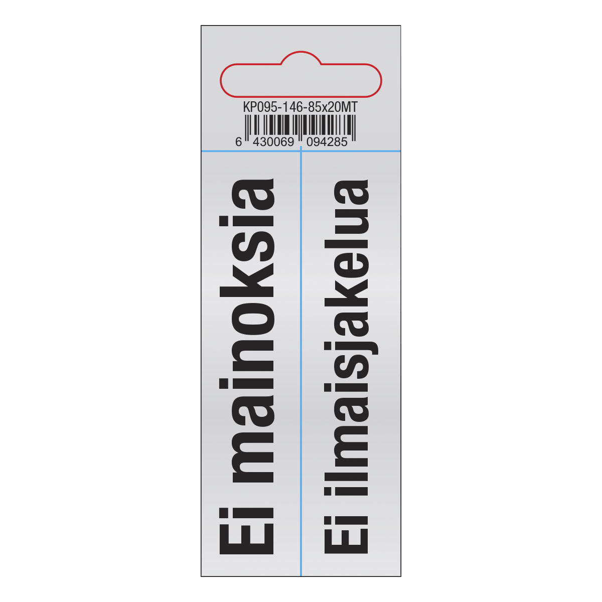 turvakauppa Dekal ei mainoksia/ilmaisjakel 85x20mm dekal