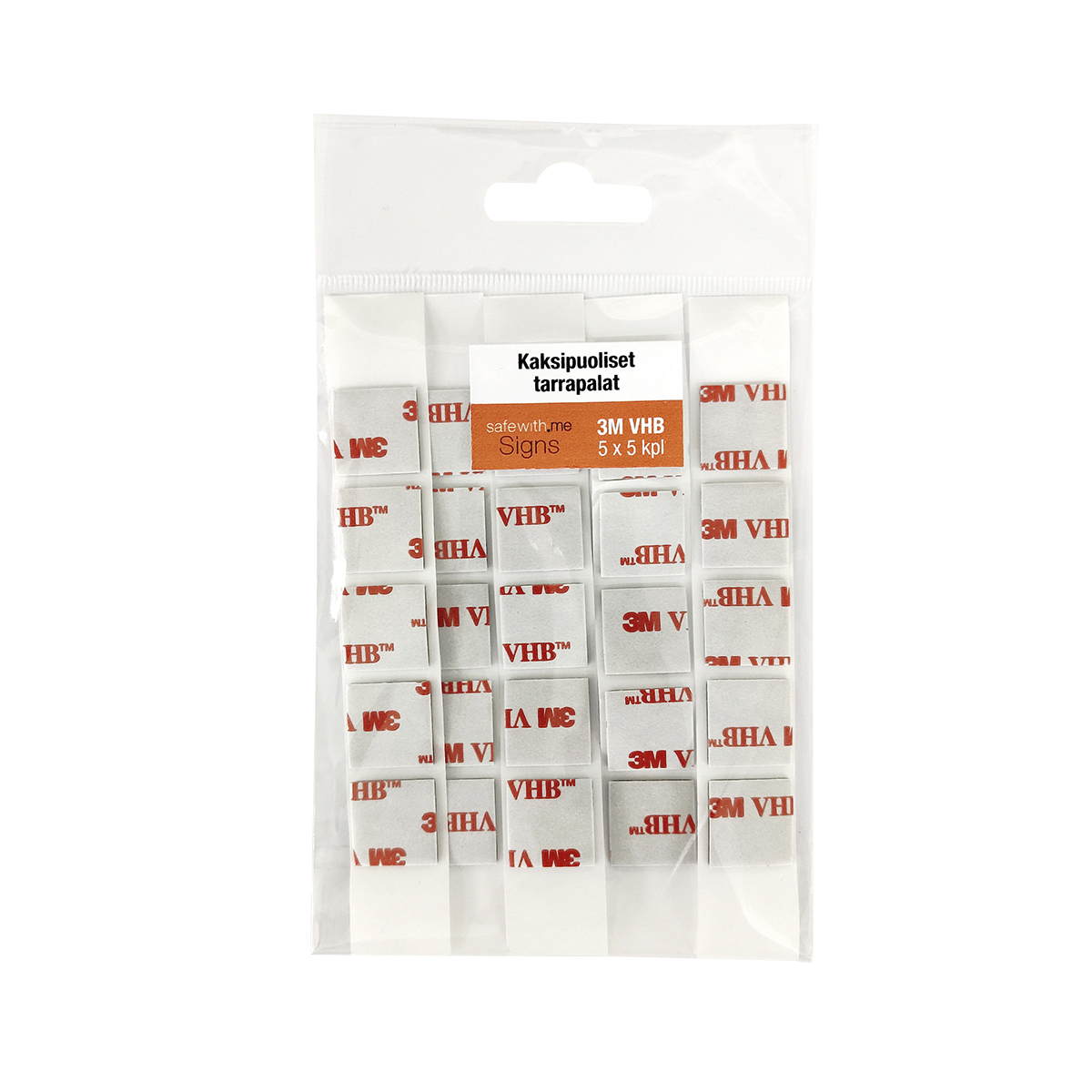 turvakauppa Sign holder 2-sided tape bag