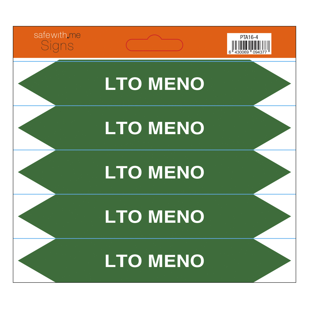 turvakauppa Pipe marking lto meno sheet with 5 stickers