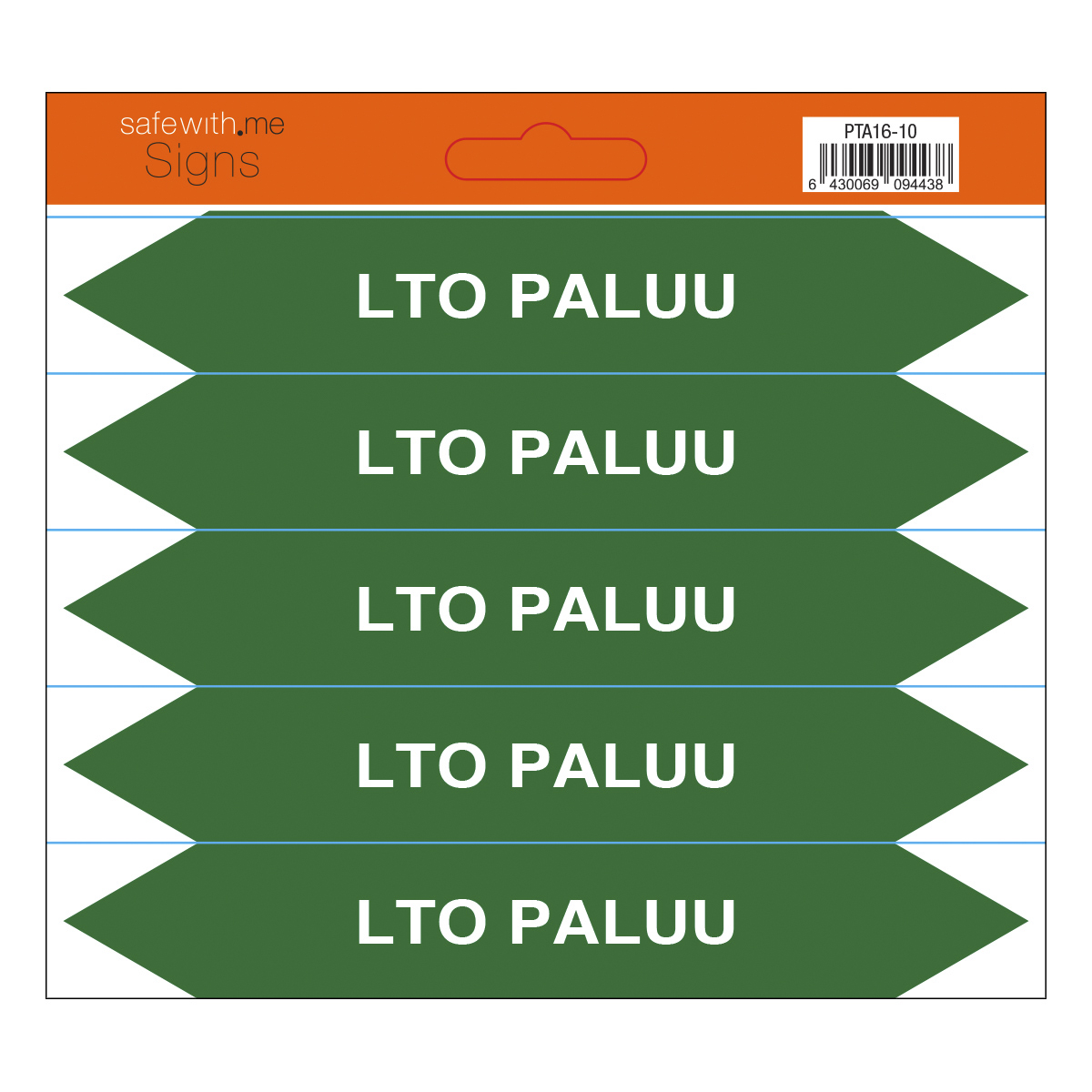 turvakauppa Pipe marking lto paluu sheet with 5 stickers