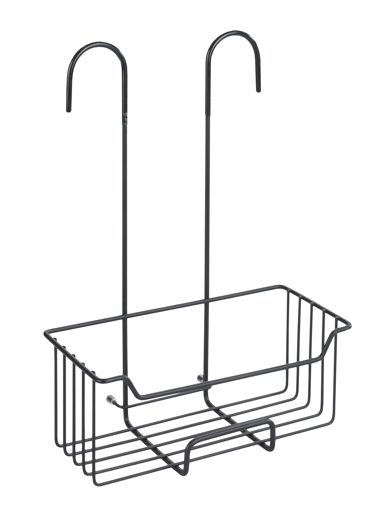 SHOWER CADDY WENKO MILO 25X36X14CM SS BLACK FOR MIXER