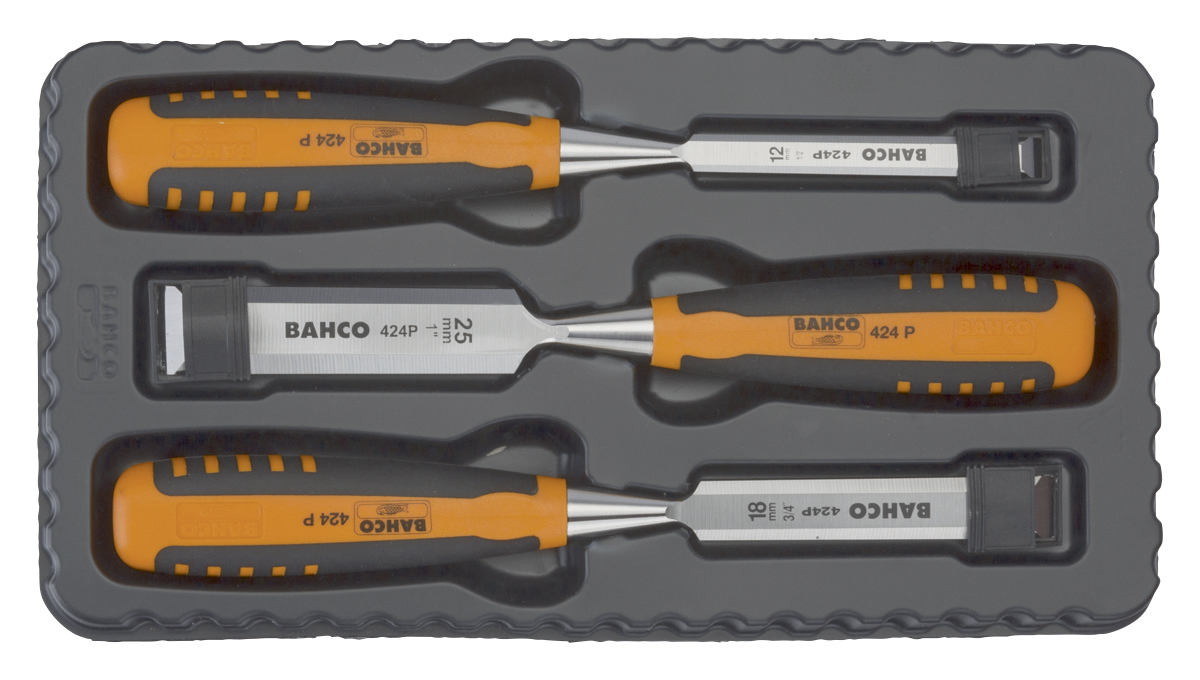 bahco Stämjärns set 12,18, 25mm 424p 424p-s2, 3pcs.