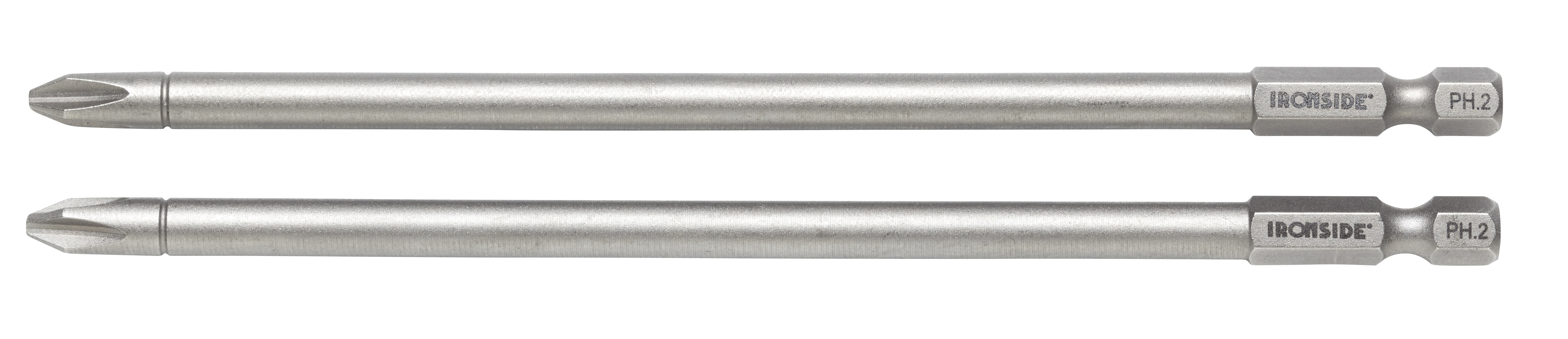 SCREW BIT IRONSIDE PH2 1/4" 150MM 2 PCS