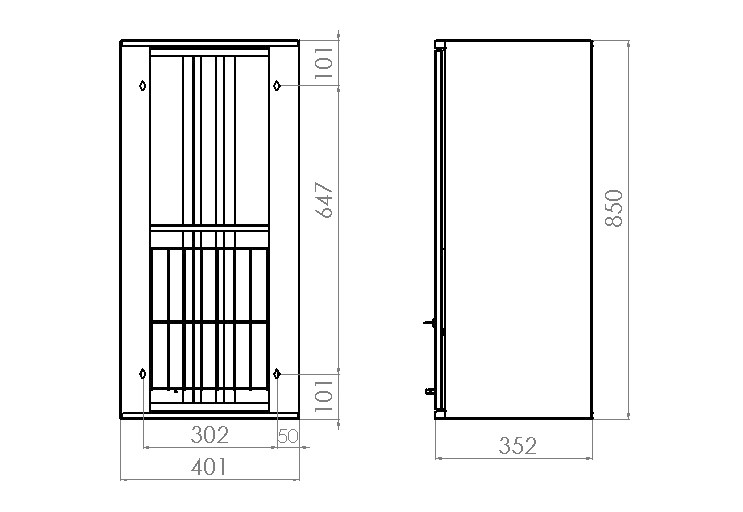 polaria Laundry cabinet polaria pyk 400 up left