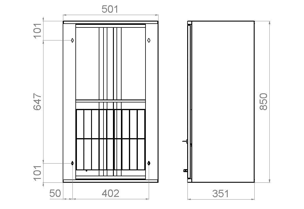 polaria Laundry cabinet polaria pyk 500 up right