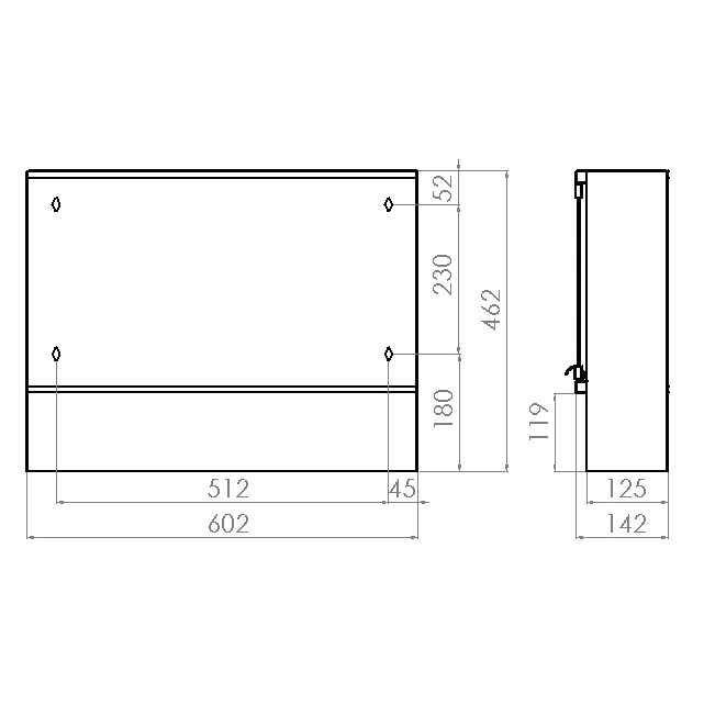 polaria Mirror cabinet polaria pk 600 no lighting