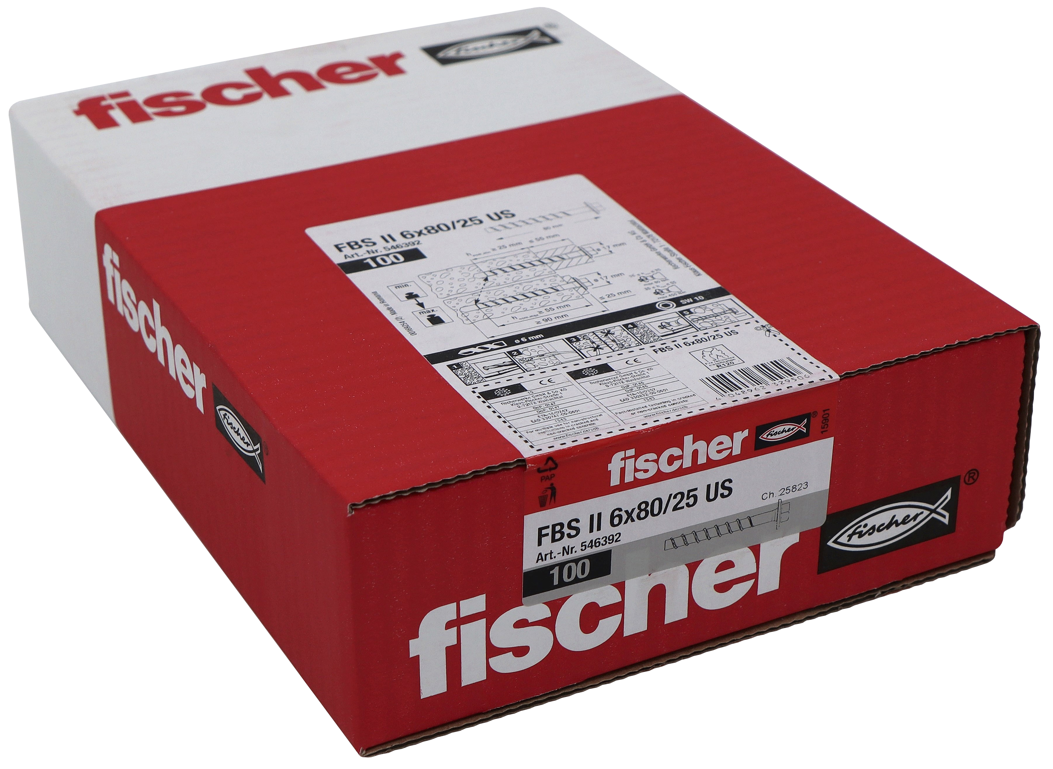 fischer Concrete screw fischer fbs ii 6x80/25us 100pcs