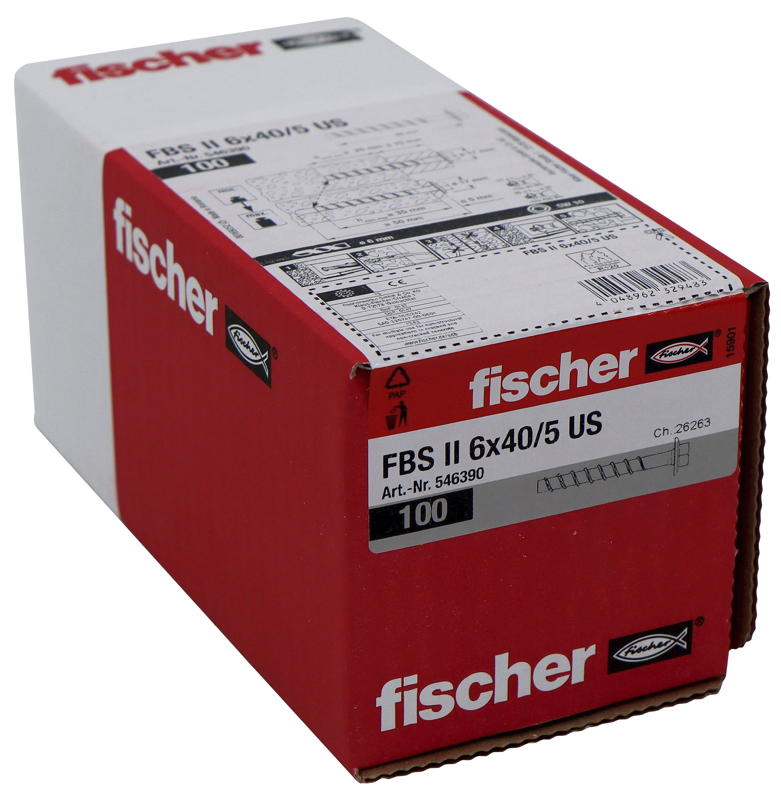 fischer Concrete screw fischer fbs ii 6x40/5us 100pcs