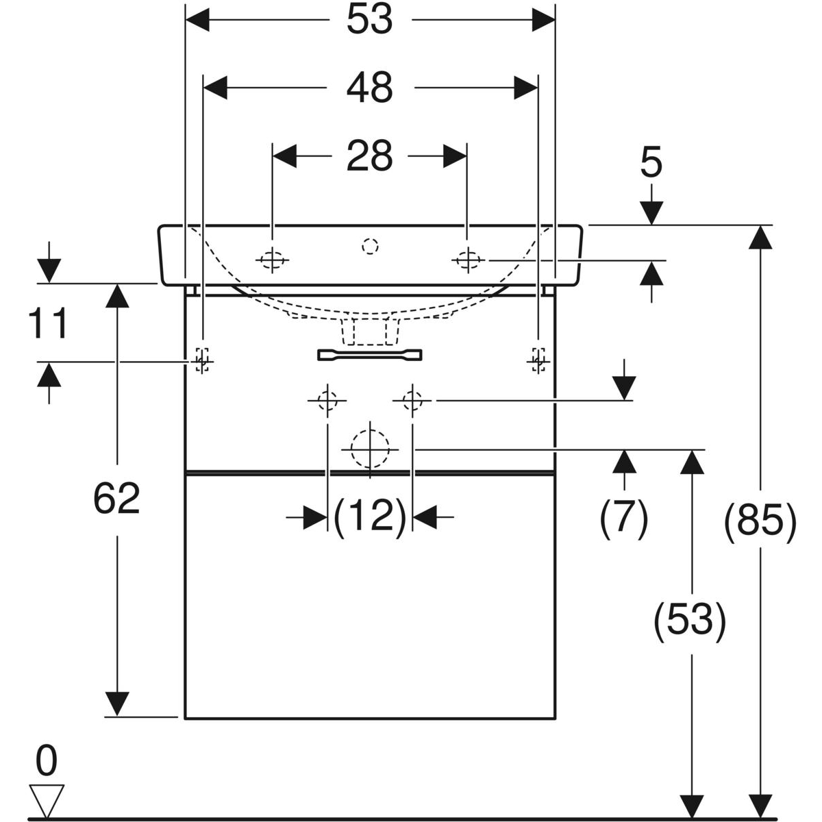 ido Möbelpaket ido glow square 600x440x705mm mörkbrun