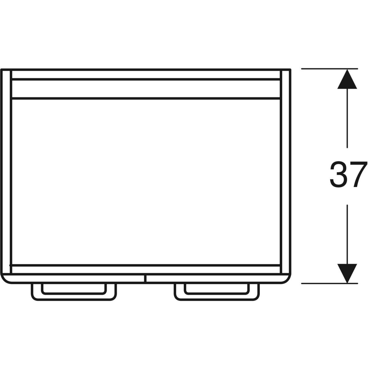 ido Allaskaappi ido glow square 500x370x620mm tummanruskea