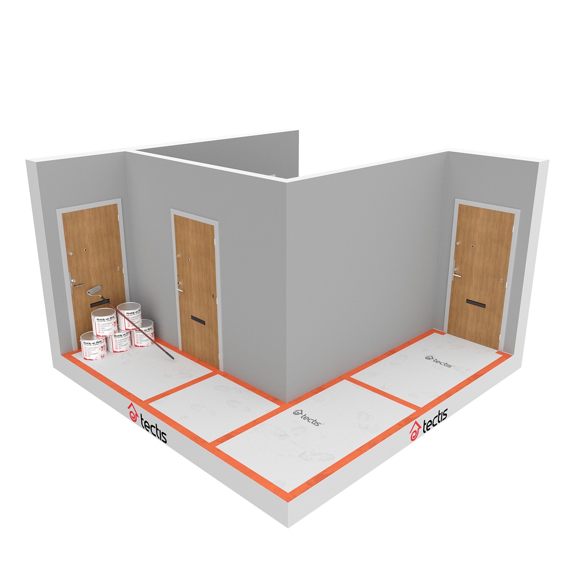 tectis Lattiasuoja maitok. proof 25m2 n. 270g/m2