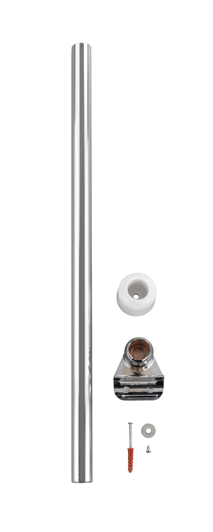 wenko Wall support shower rod 57cm chrome