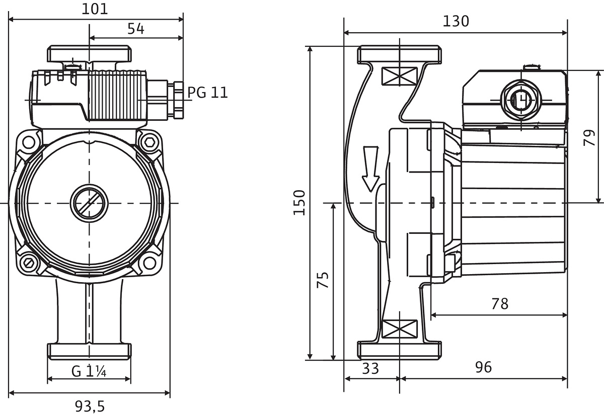 wilo Bruksvattenpump wilo star-z 20/5-3 1-fas (150mm)