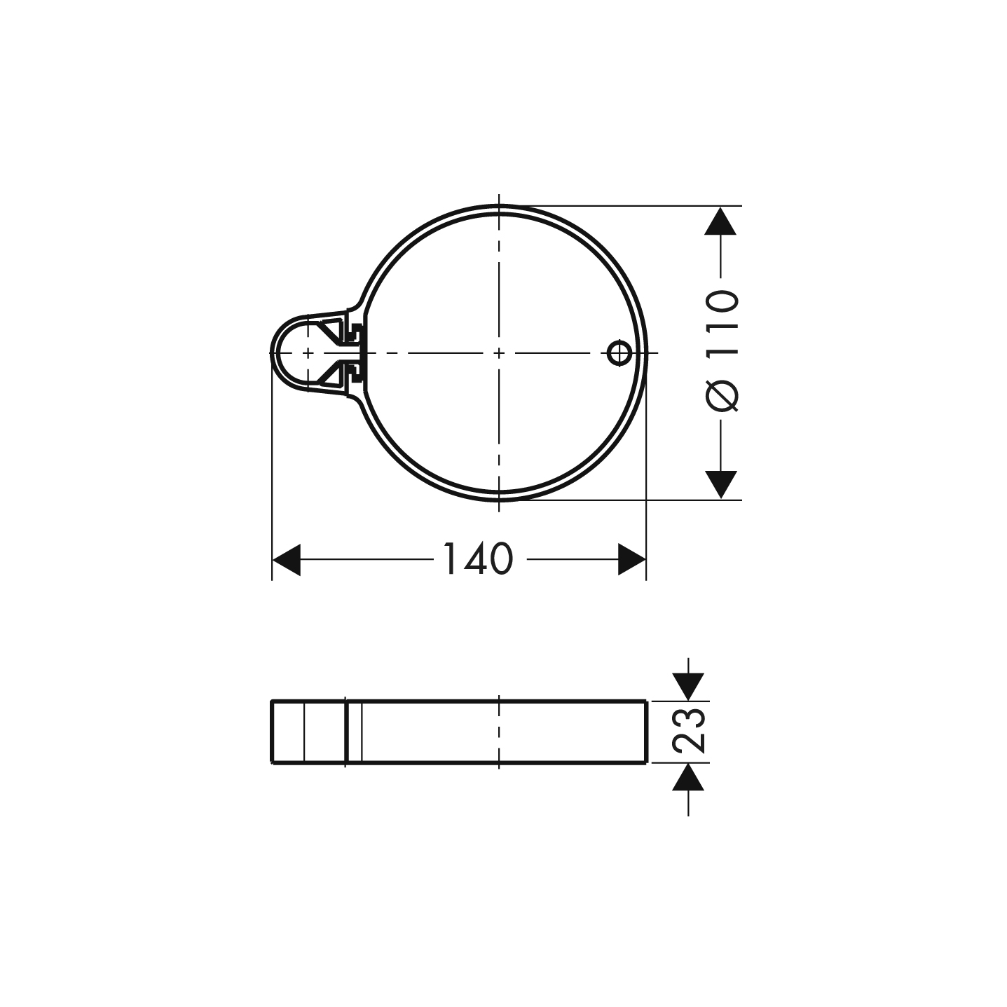 hansgrohe Tvålkopp hansgrohe 28678 cassetta c tvålkopp