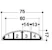 hager Kynnyslista tehalit office sl 18x75x2000 pvc vha