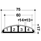 hager Kynnyslista tehalit office sl 18x75x2000 pvc ant
