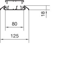 hager Golvkanal sl aka 18x125 aluminium