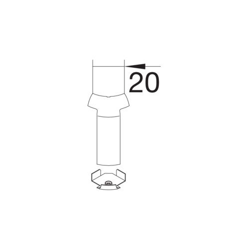 hager T-kappale tehalit.sl sl2011581 sl20x115  lva