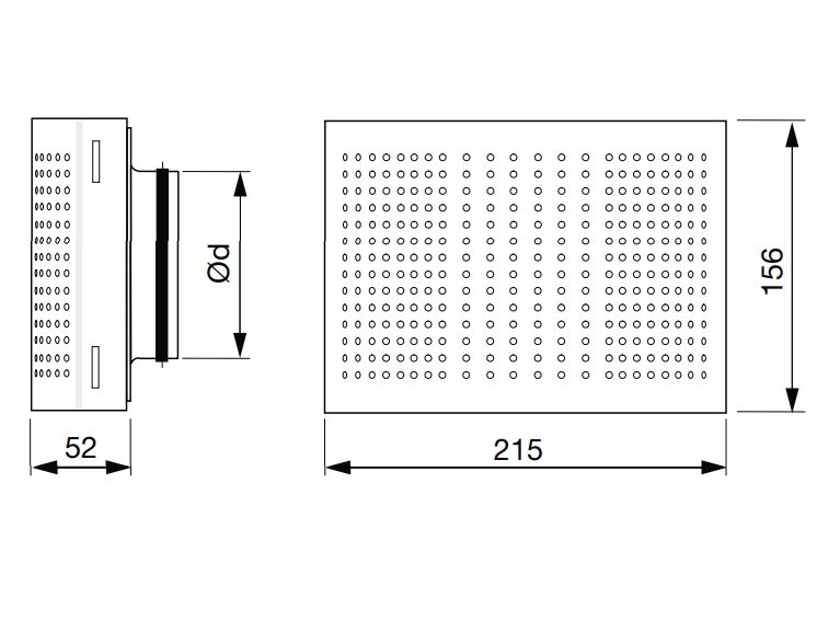 lindab Wall diffuser lindab shh-100