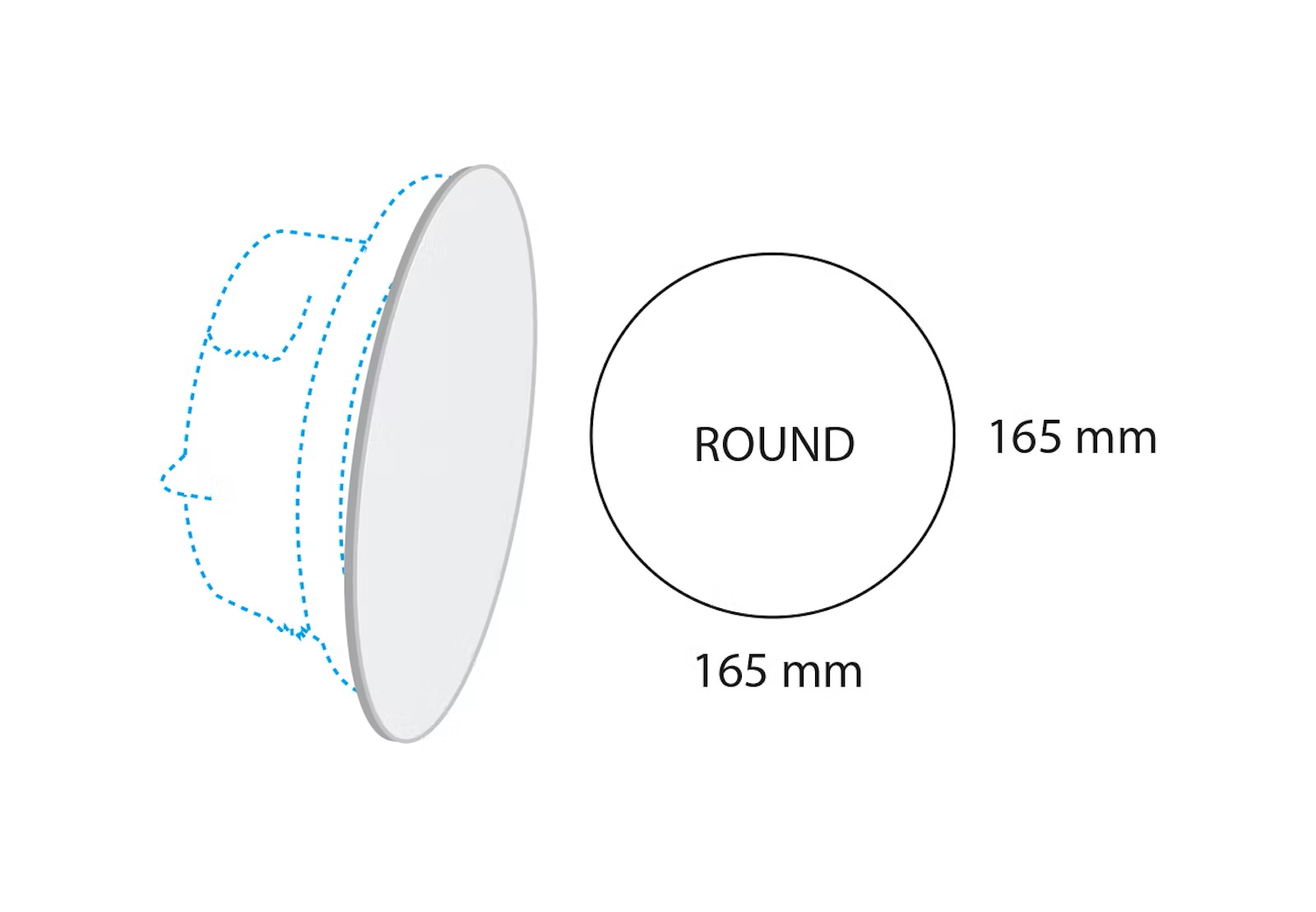 lindab Airy frontplate airyfp-125-round