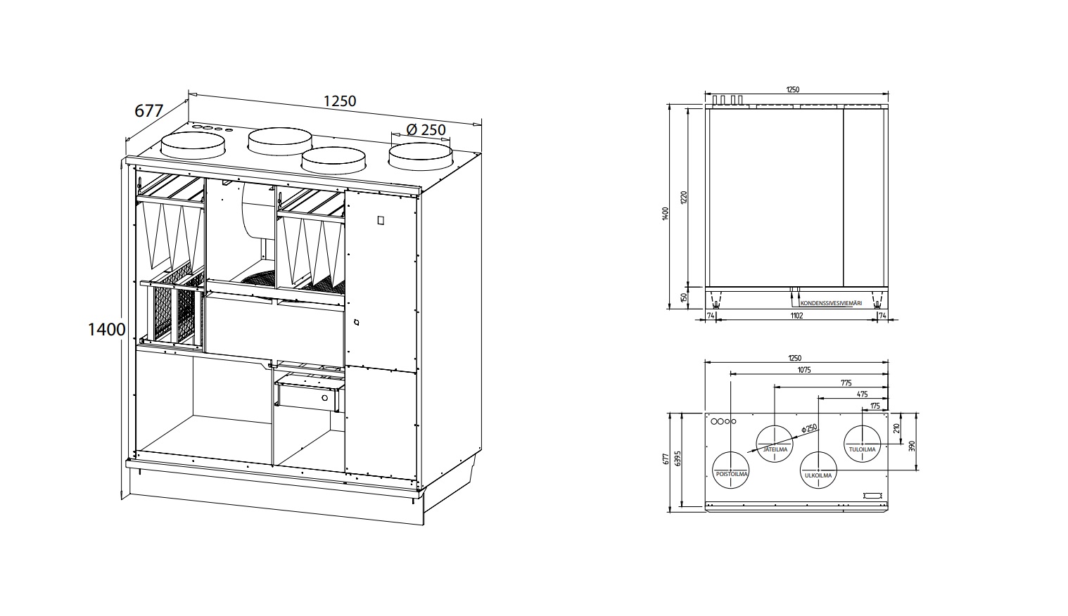 enervent Lto-laite zehnder pegasos z eair w 35/25°c