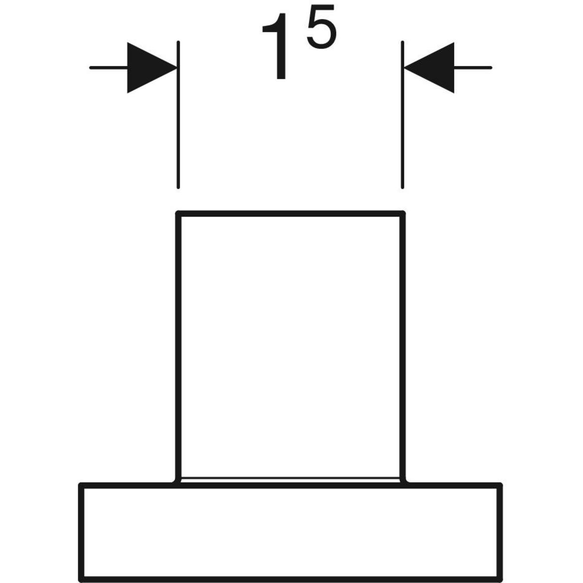 ido Handle ido 25x20x15mm satinised brass