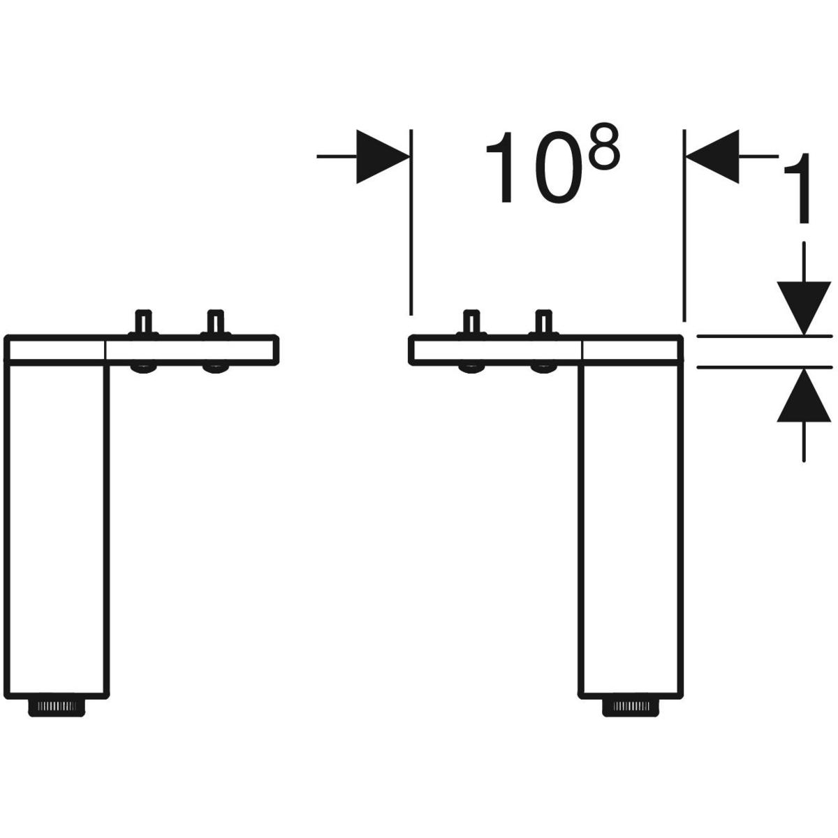 ido Jalkasarja ido sense art 2kpl 163mm valkoinen