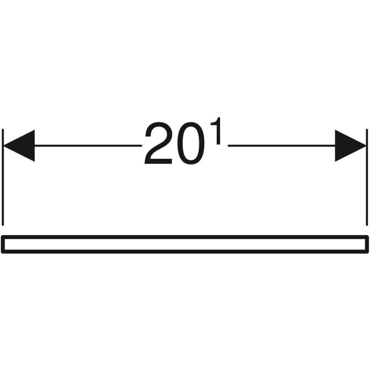 ido Handle ido 201x9x28mm stainless steel