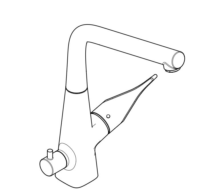 hansgrohe Kitchen mixer hansgrohe 73899000 metris 320 dwc