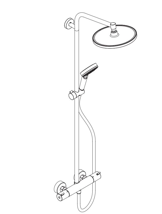 hansgrohe Showersystem hansgrohe 27937000 crometta s240