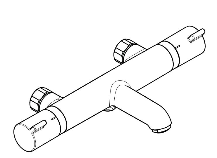 hansgrohe Bath and shower mixer hg 13186000 ecostat comf nordic