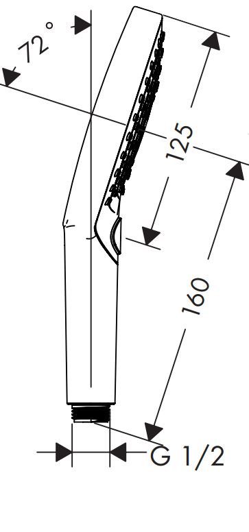 hansgrohe Käsisuihku hansgrohe 26530000 select s 120 3jet