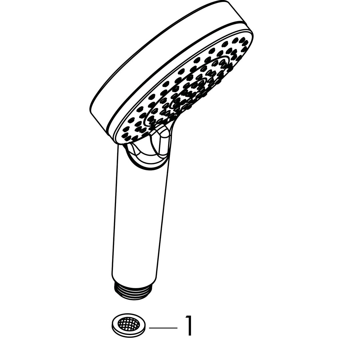hansgrohe Handdusch hansgrohe 26334400 crometta 1jet green