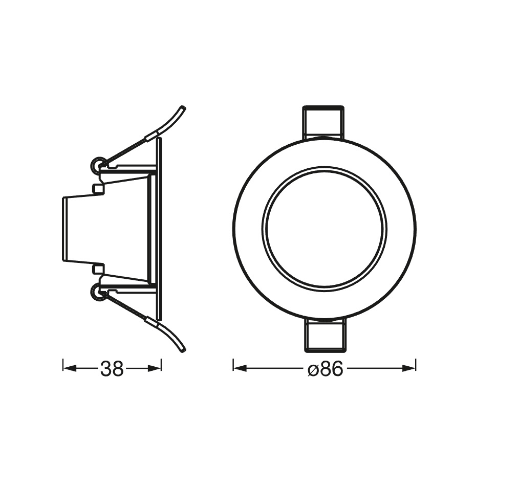 ledvance Downlight smart spot 86mm 4w/rgbtw 36d wifi
