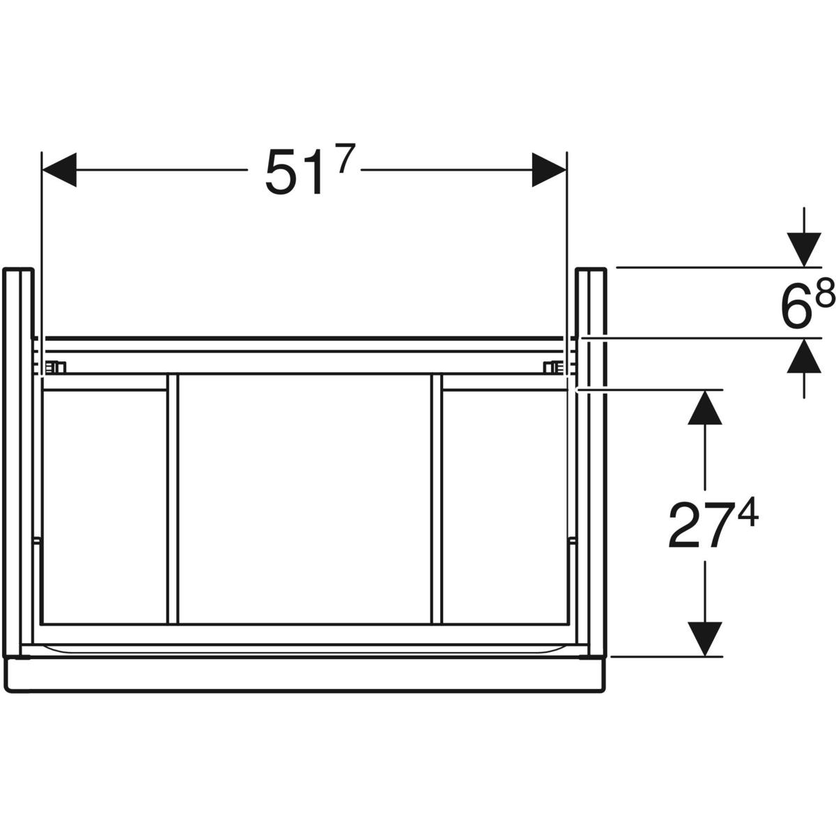 geberit Alakaappi geberit icon 592x416x615mm tammi