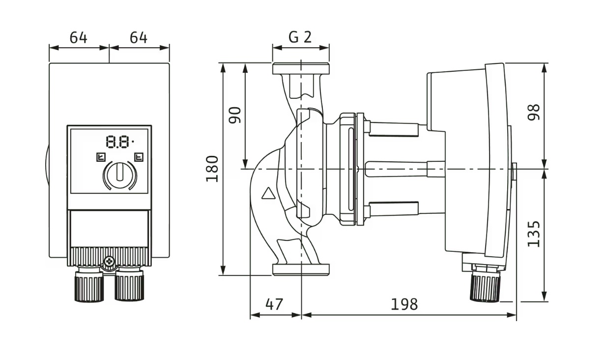wilo Cirkulator pump wilo yonos maxo 30/0,5-12 pn10