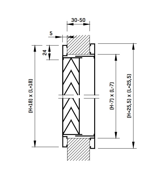 fläktgroup Air grille osk 400x200