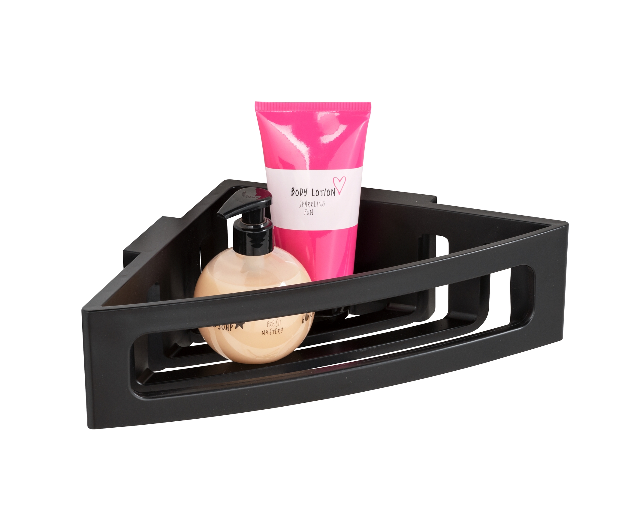 wenko Corner shelf bralia 30x8,5x20cm black turbo-loc