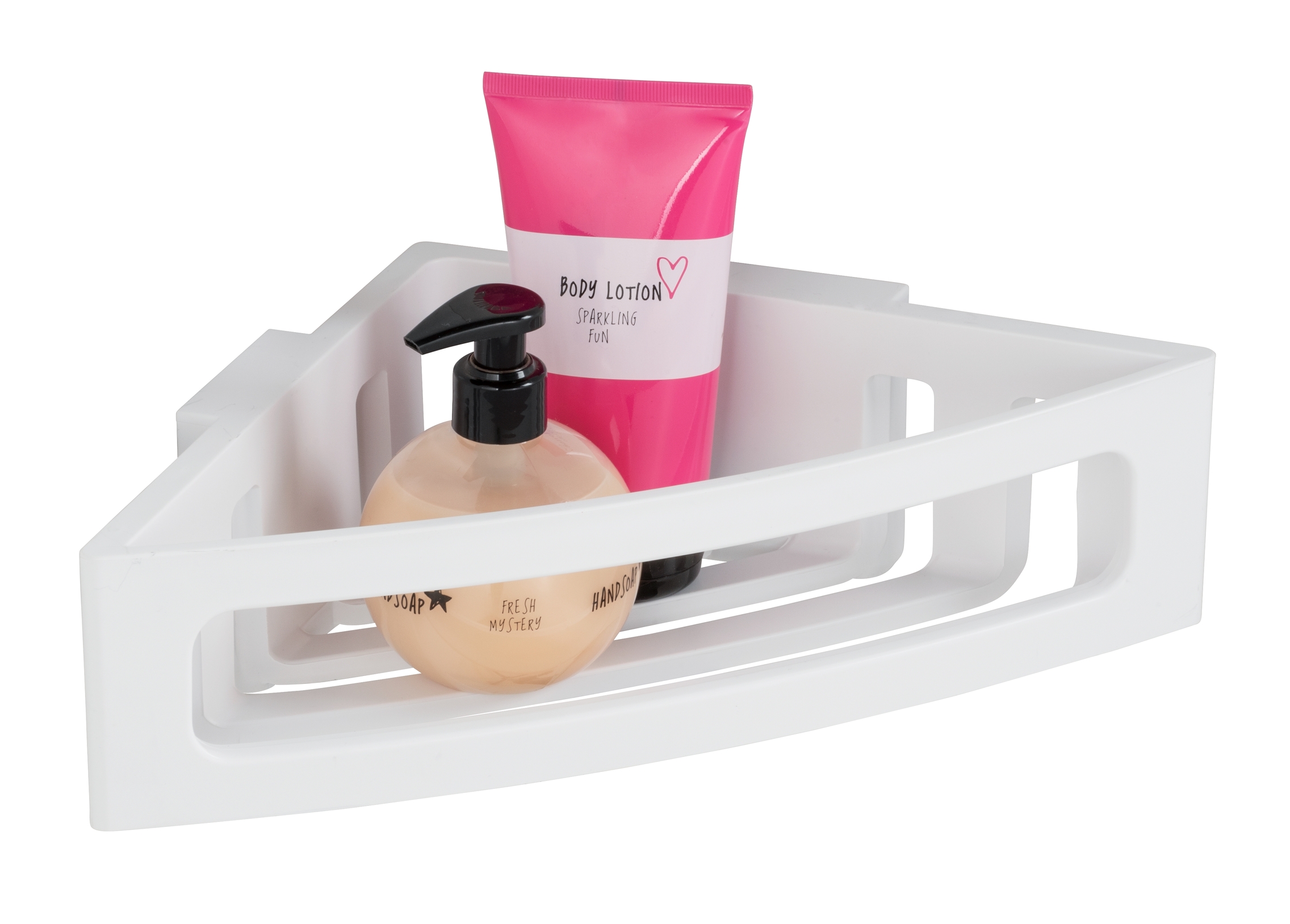 wenko Corner shelf bralia 30x8,5x20cm white turbo-loc