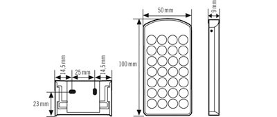 esylux Remote controller mobil-pdi/dali silver