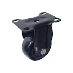 FIXED CASTER PROF 75MM BLACK 80KG