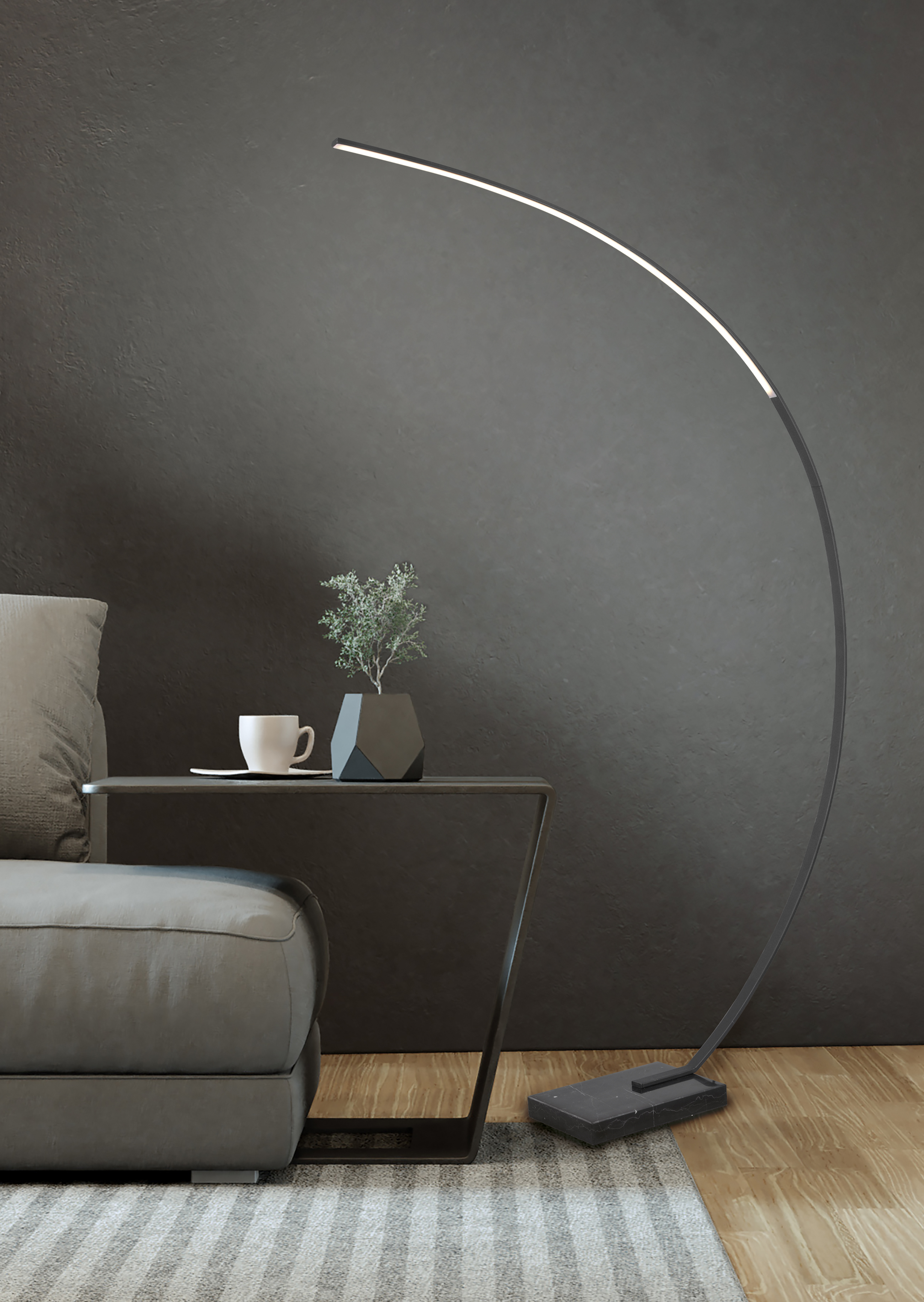 trio Floor lamp trio bangkok 220x1800 2200lm 18w dim matt b